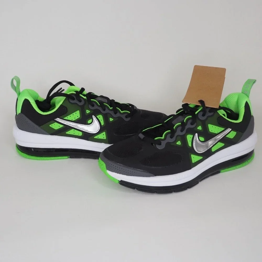 Nike Air Max Genome GS Boys Shoes Running Black Sneakers - Picture 6 of 11
